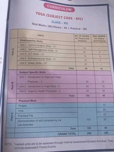 Yoga Textbook-Skill Education 12 CBSE+ CBSE Paper