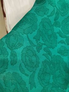 Designer Green Saree with Geometric Border