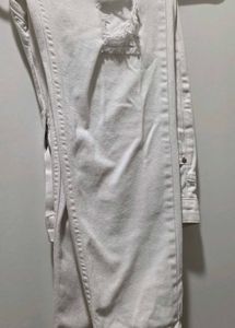White Distressed Jeans