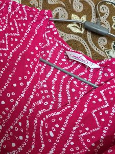Stylish Pink Ethnic Kurti