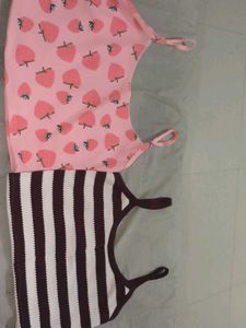 Cute Strawberry & Striped Tank Tops