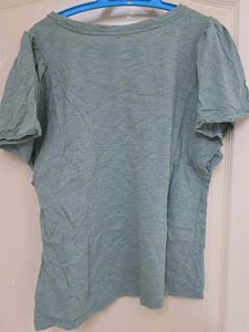GAP Light Green Flutter Sleeve Top