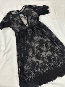 Elegant Black Lace Dress