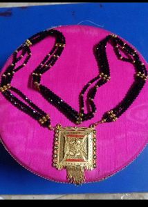 Black Beads Gold Mangalsutra