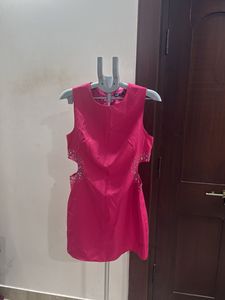 Pretty pink party dress with embellishments