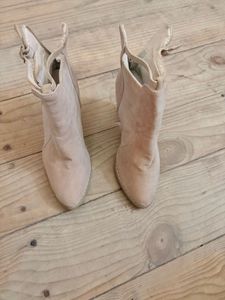 Stylish Beige Ankle Boots