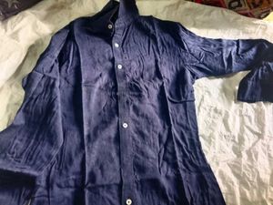 Men's Navy Blue Casual Shirt