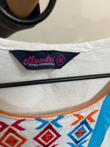 Desi Embroidered White Kurta