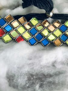 Bohemian Multicolor Choker Necklace &amp; Ring Set