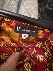 The Vasiliki Maxi Length Cotton Red Halte