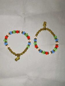 Colorful Beaded Bracelet Set pack of 2
