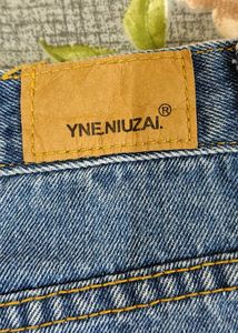 Classic Blue Denim A-Line Skirt
