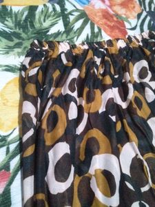 Patterned Midi Skirt