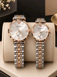 Emporio Armani Rose Gold  couple Watch Set