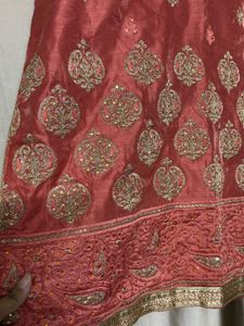Coral Silk metallic thread New suit