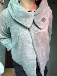 Cozy Grey Fleece Jacket
