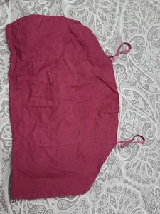 Maroon Cotton Blouse