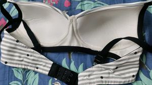 Off White Padded Bra