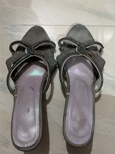 Sparkly Bow Heels