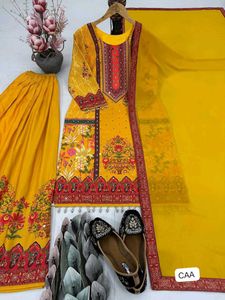 Beautiful Yellow Ethnic Kurta Set