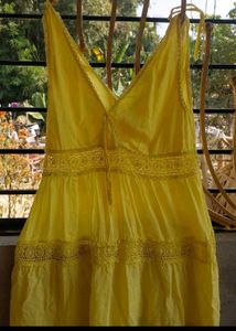 Yellow Summer Midi Dress