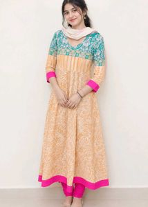 Elegant Printed Anarkali Kurta