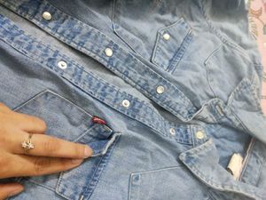 Classic Blue Denim Shirt dress