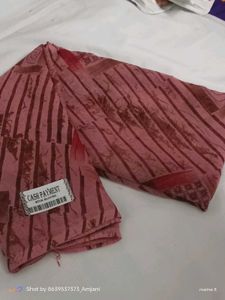 Pink Printed Saree