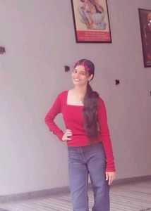 red and pink beautiful top