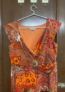 Bohemian Print Embellished Top