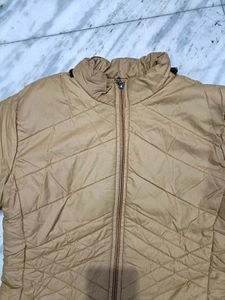 Tan Quilted Padded Jacket