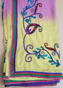 Stylish Embroidered Saree