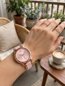 Calvin Klein Pink & Rose Gold Watch