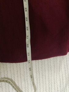 Burgundy Knit Sweater Dress
