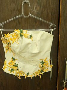 Embroidered Corset Blouse