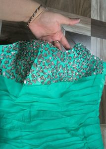 Stunning Teal Mermaid Gown❤️🎀🦋