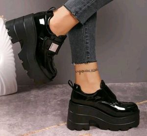 Chunky Platform Wedge Shoes