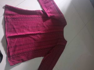 Maroon Ethnic top