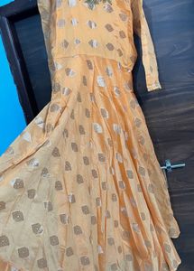 Elegant Peach Embellished Gown