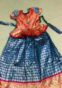 Traditional Silk pattu frock
