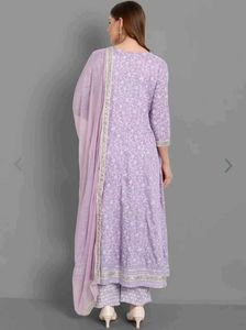 Beautiful Lavender Kurta Set with Dupatta