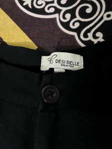 Desi Belle Imported Premium Slim Fit Black Trouser