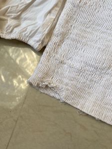 FOREVER 21Chic White Off-Shoulder Smocked Top