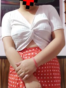 White crop top