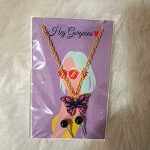 Butterfly Necklace & Earring Set