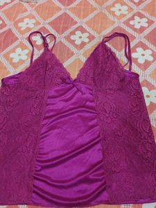Lacy Purple Nightdress