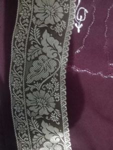 Elegant Maroon Saree