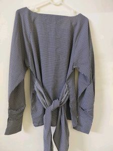 RARE Gingham Check Top