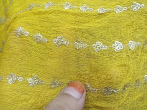 Yellow Embroidery Dupatta