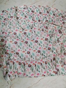 New with tag Chickonkuri Floral Print Midi Dress